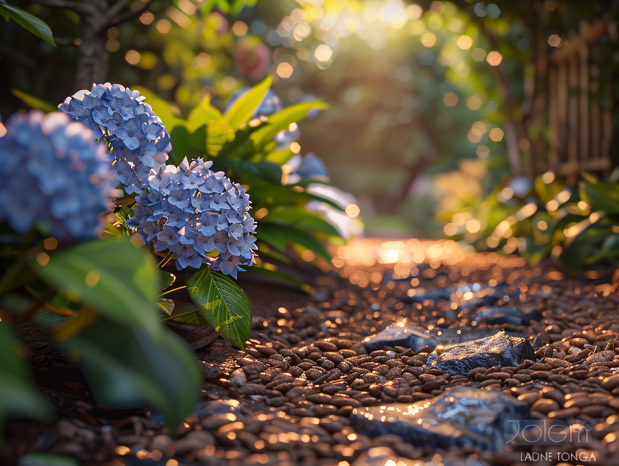 paillage hortensias